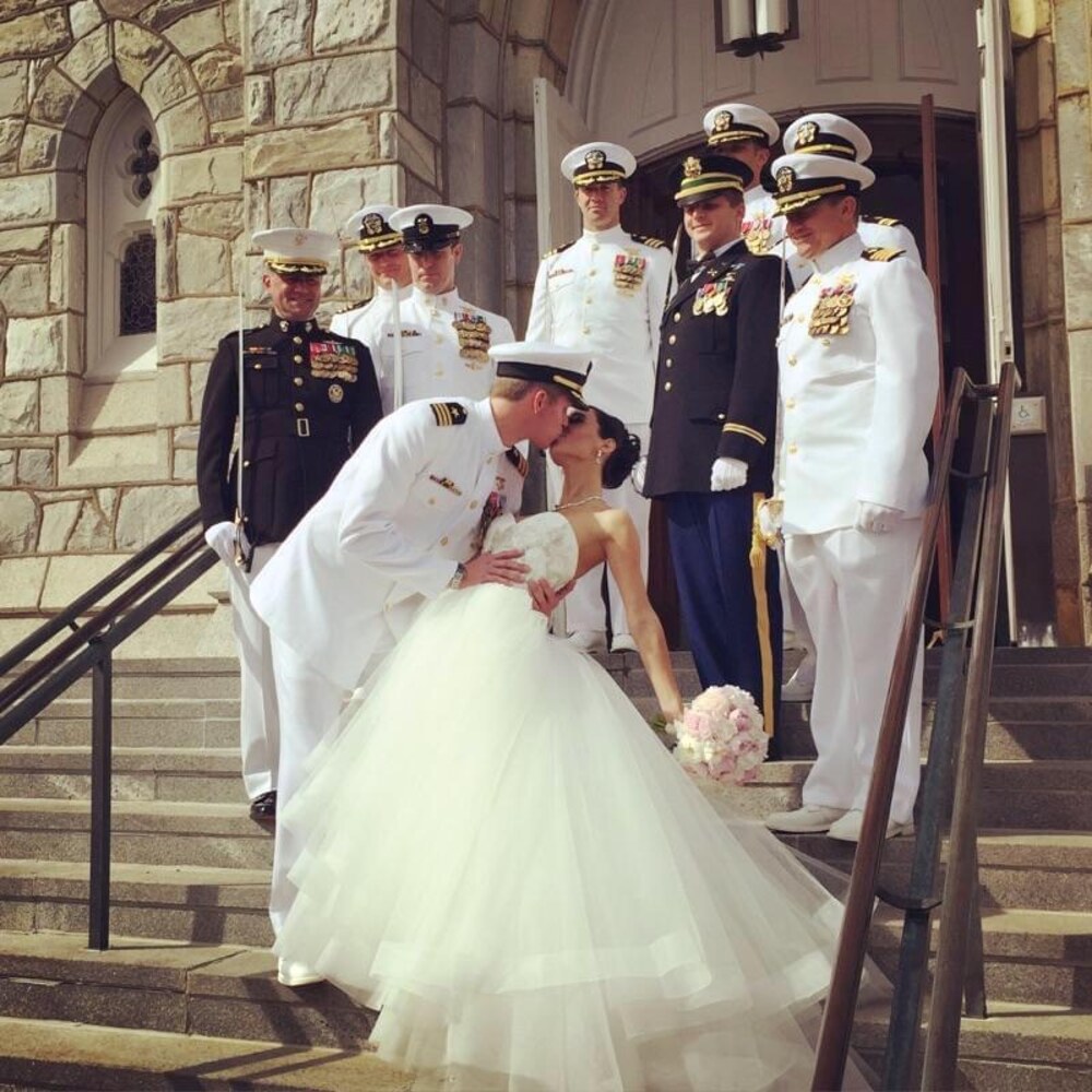 Wedding day — SEAL dress whites